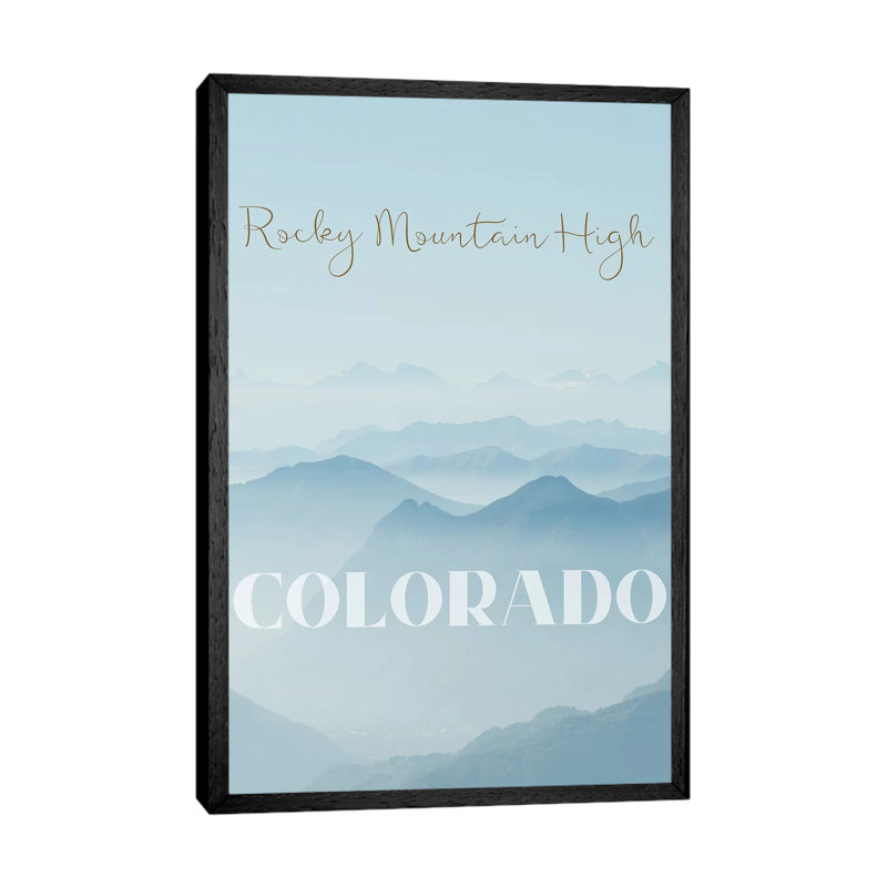 Rocky Mountain High - Print on Canvas, Black Framed, 101.6 cm H x 66.04 cm W