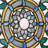 8.5"H Amalbena Rectangular Stained Glass Pub Window Panel