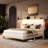 Linen Upholstered Platform Bed Frame With Led Lights And Charging Station, Tall Wingback Headboard And Storage Shelf-1735415310-1735019652