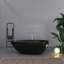 Baignoire de trempage autoportante à surface solide de 66,9 pouces pour salle de bain-116559291