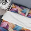 Ensemble de housse de couette rose et beige-516360263