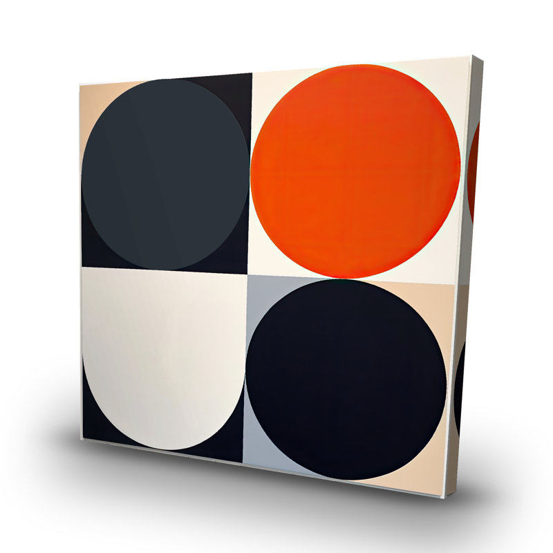 Split circles - 32"x32" art on canvas