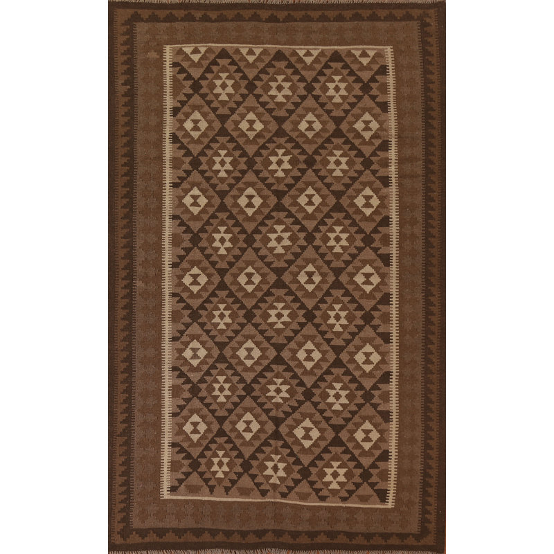 Tapis kilim en laine tissé à la main 7 x 10