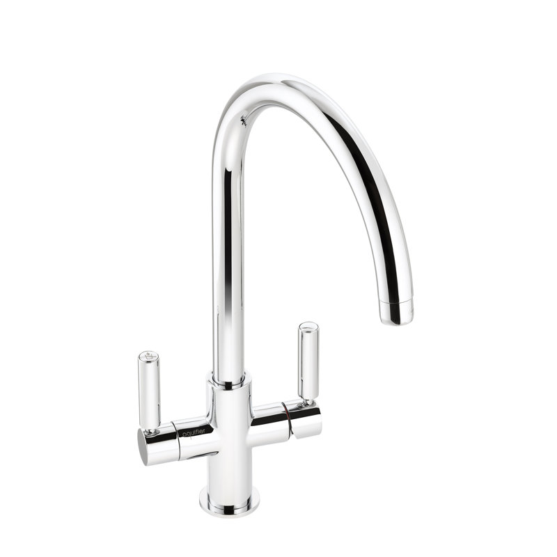 Globe Aquifier Twin Lever Water Filter Monobloc Tap, Chrome