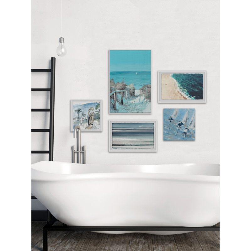 Boell La Plage Cachee Pentaptych