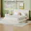 Lit de chambre à coucher, cadre de lit avec table de bout coulissante réglable-1687893356