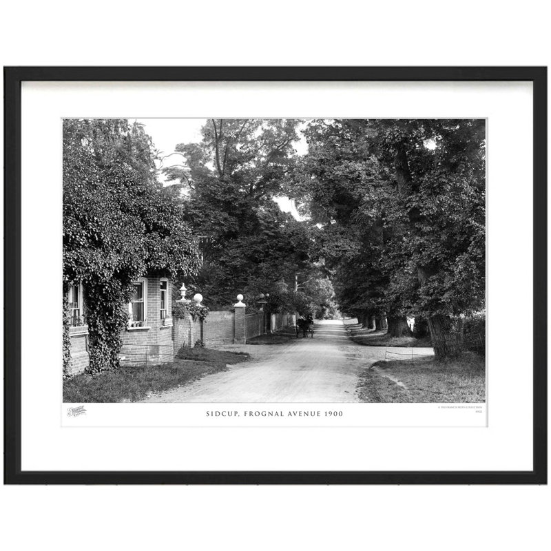 Sidcup, Frognal Avenue 1900 by Francis Frith - Single Picture Frame Print, 60cm H x 80cm W x 2.3cm D