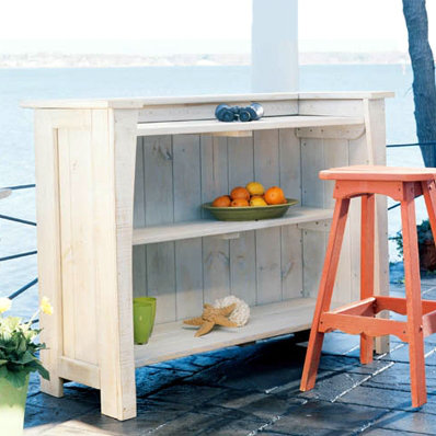 Companion Wood Bar Set with Stools, Apple Green (Distressed)