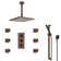 Fontana Reno Ceiling Mount Shower Head Set with 6 Body Massage Shower Jets