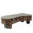 Faux Travertine Modern Irregular Coffee Table