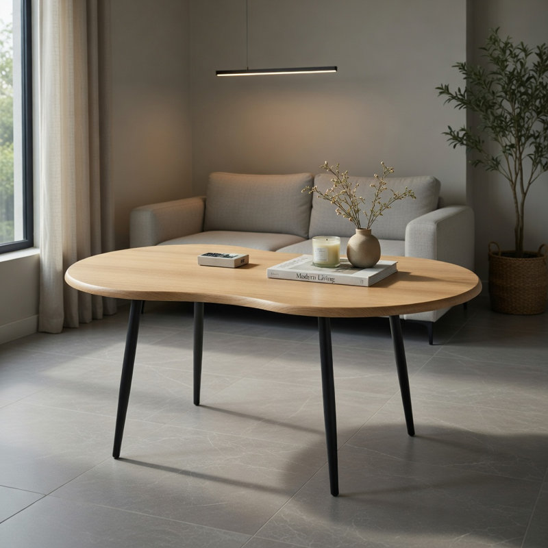 Table basse Hommoo Modern, Naturel