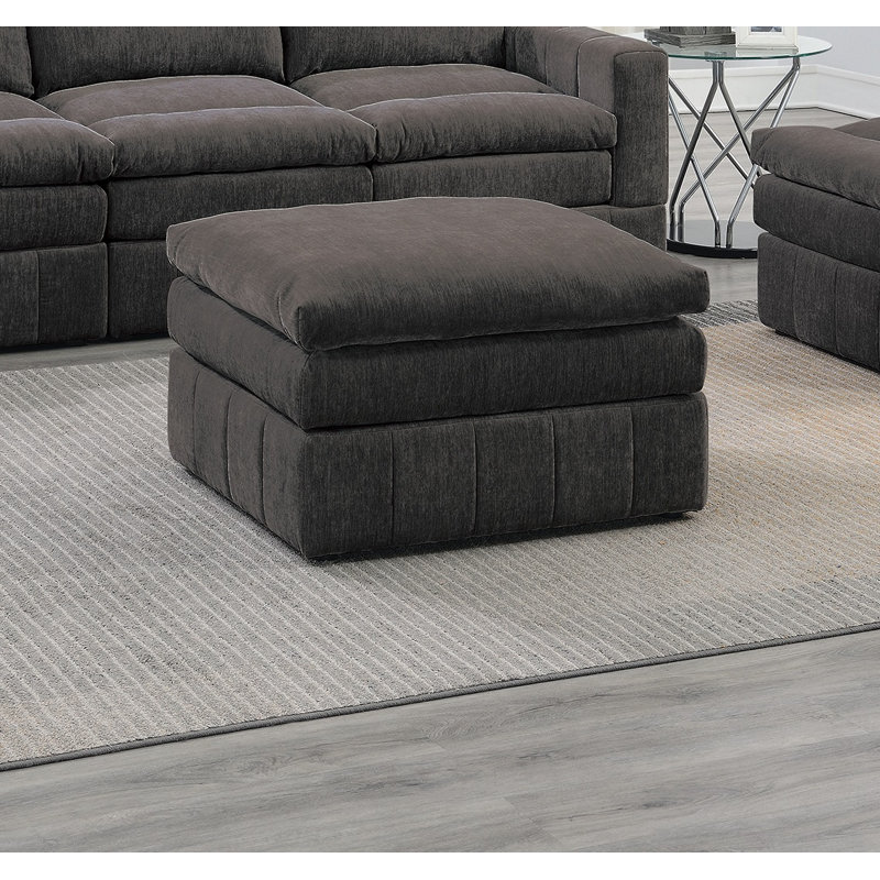 Canapé modulaire contemporain 1pc, Mélange de bruns