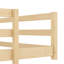 Lit double pleine grandeur en chêne, structure en pin, sans sommier, garde-corps de clôture, confortable, stable et multifonctionnel, couleur chêne, construction, assemblage rapide-130522735-130522737