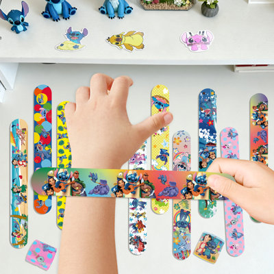 Stitch Party Supplies, 40 Pcs Stitch Bracelet and 50 Pcs Stitch Stickers