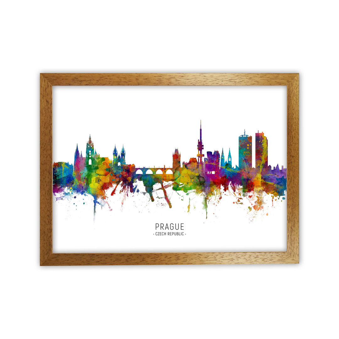 Prague Czech Republic Skyline by Michael Tompsett - Print