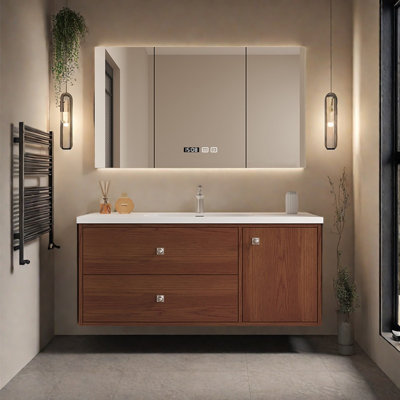 Retro minimalist bathroom cabinets