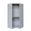 Garde-robe de coin Polygon, gris-803842506