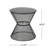 Side Table - Timeless Appeal, Iron Frame, Matte Black Finish, 17.44 In. D X W 18.57 H, Breezy Mesh Modern Table, Construction, Black, Rounded Silhouette, Depth Width Height, Stable