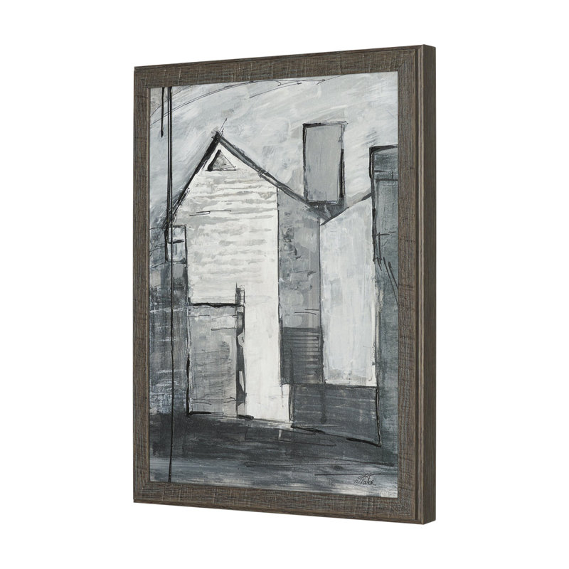 Œuvre d'art encadrée et texturée embossée à la main 3A par Studio, Framed Print with Mat Community 3A