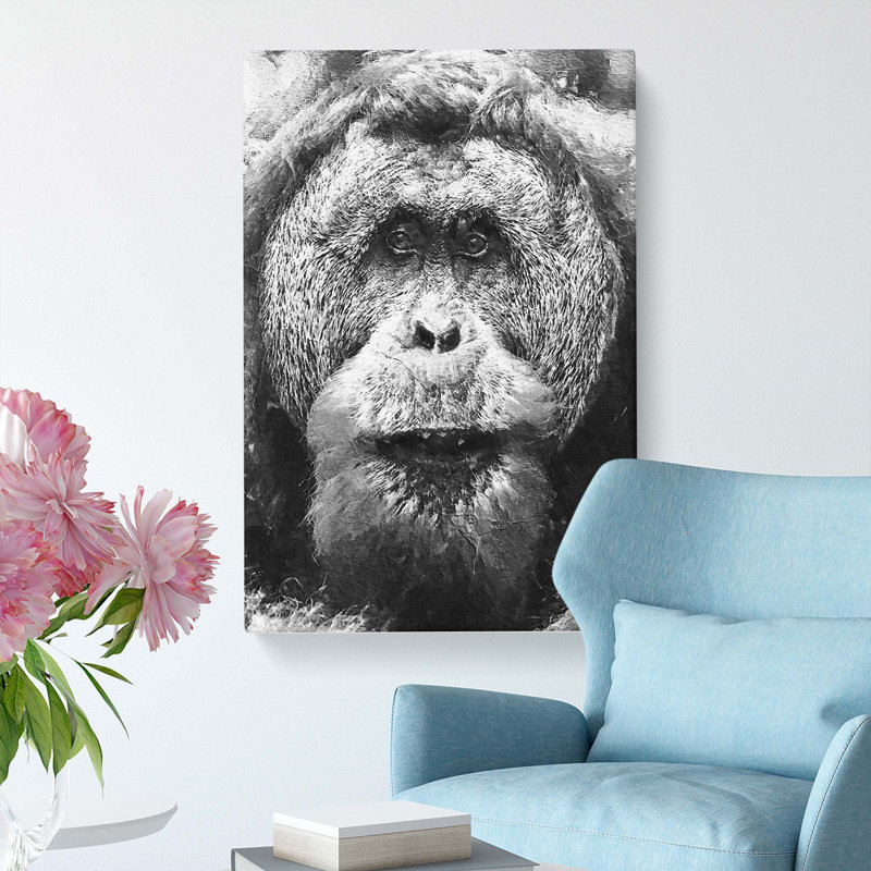 Orangutan - Wrapped Canvas, 91cm H x 60cm W x 3cm D