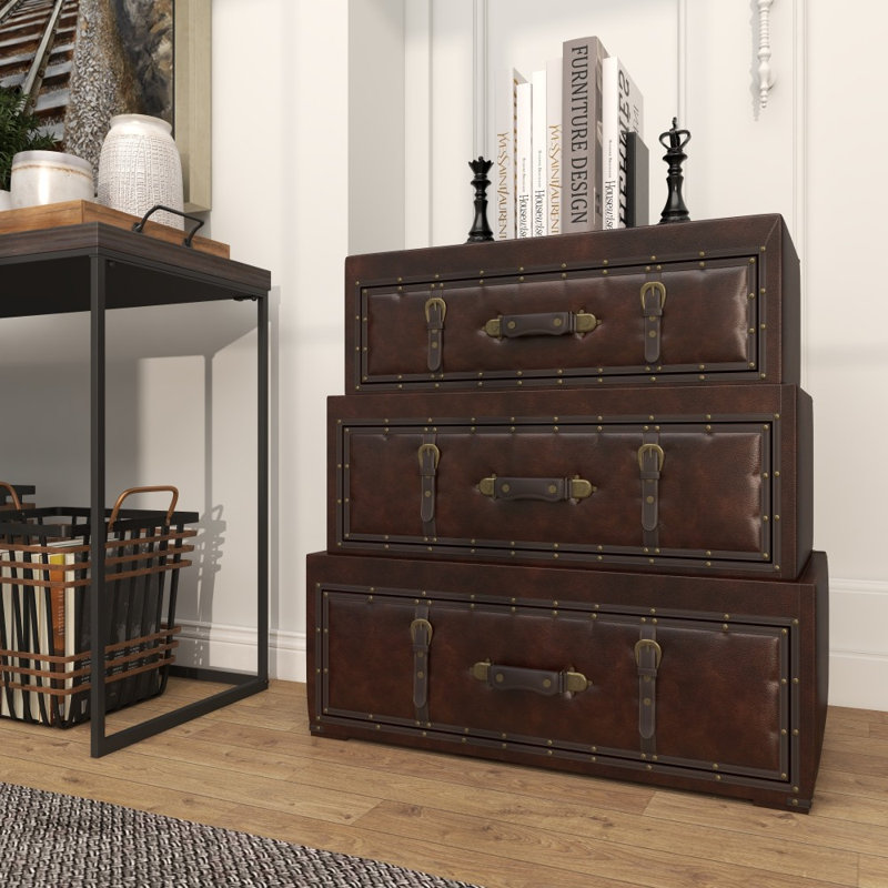 Coffre de chambre Isabel, Brun