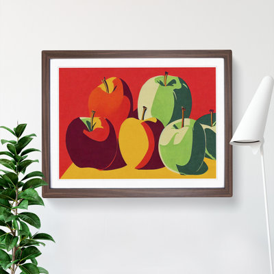 Pop Apple Fruit - Framed Print