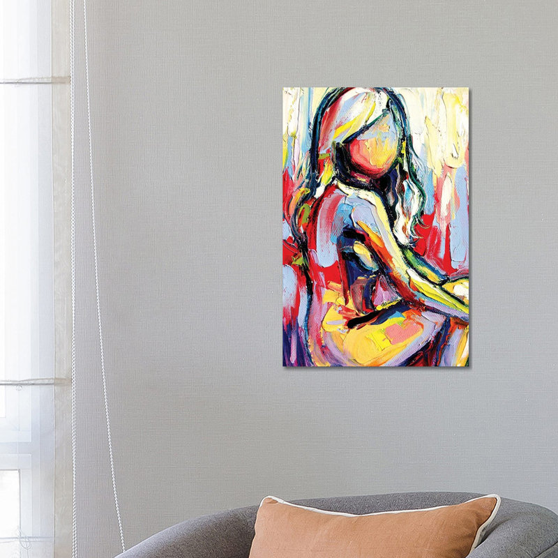 Femme 195 by Aja Trier - Wrapped Canvas Painting, 66.04 cm H x 45.72 cm W