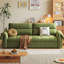 Canapé-lit modulaire en velours vert avec rangement-117168579-117168583