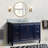 Neponset 61'' Single Bathroom Vanity with Carrara Marble Top-257912984