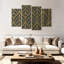«Lattice Gold Leaves», reproduction d'art sur toile-311036570