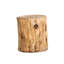 Table d'appoint d'extérieur en forme de souche d'arbre (37 cm), imitation bois avec motif de rondin naturel