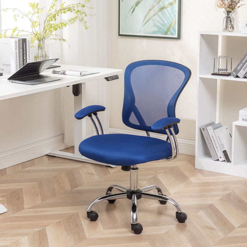 Chaise de bureau Dinuca, Bleu