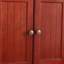 Armoire de coin de 72 po de hauteur avec 8 portes et une esthétique moderne pour le rangement spacieux de la cuisine en cerisier