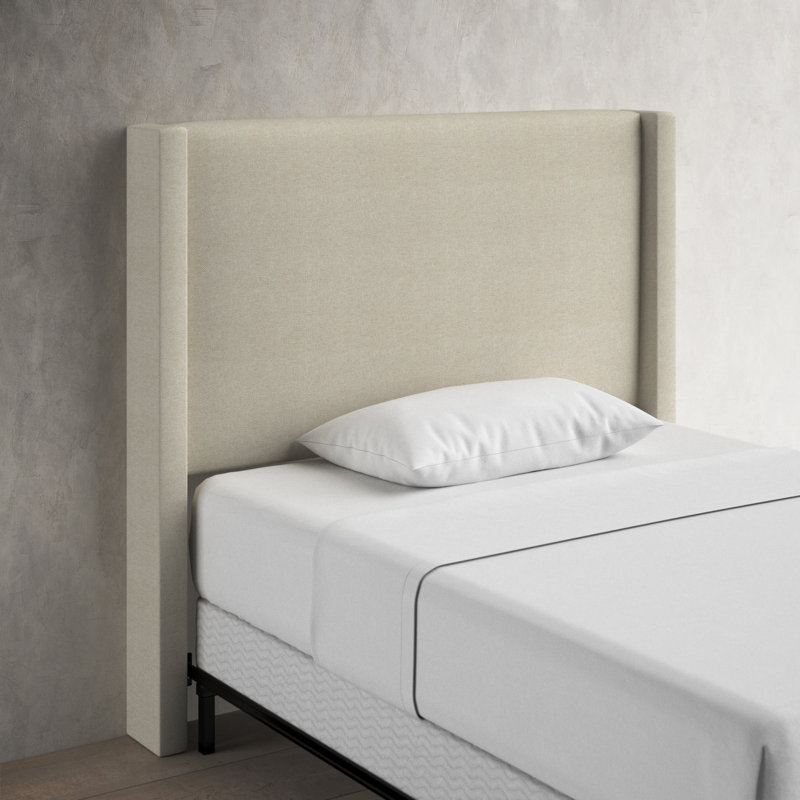 Benson Upholstered Headboard, Full, Milsap Canvas Sustain® Tweed