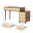Writing Table With Drawers (Not Include Stools)