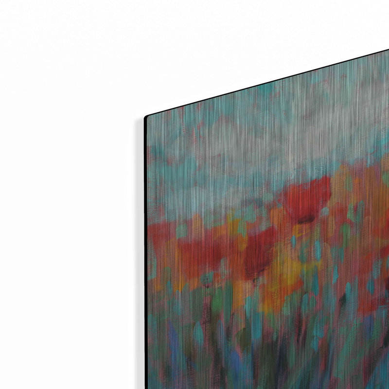 «Shimmering» par Claire Hardy, art mural en métal, L 12 po x H 12 po