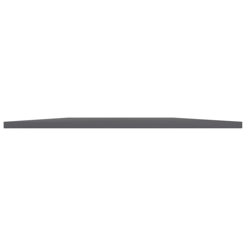 Ensemble de 4 tablettes vidaXL en bois d'ingénierie gris ultrabrillant, H 0,6 po x l 23,6 po x P 3,9 po