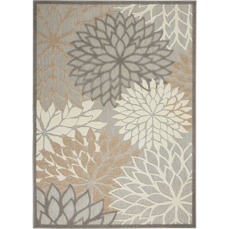 Weon Floral Hand Woven Indoor / Outdoor Area Rug