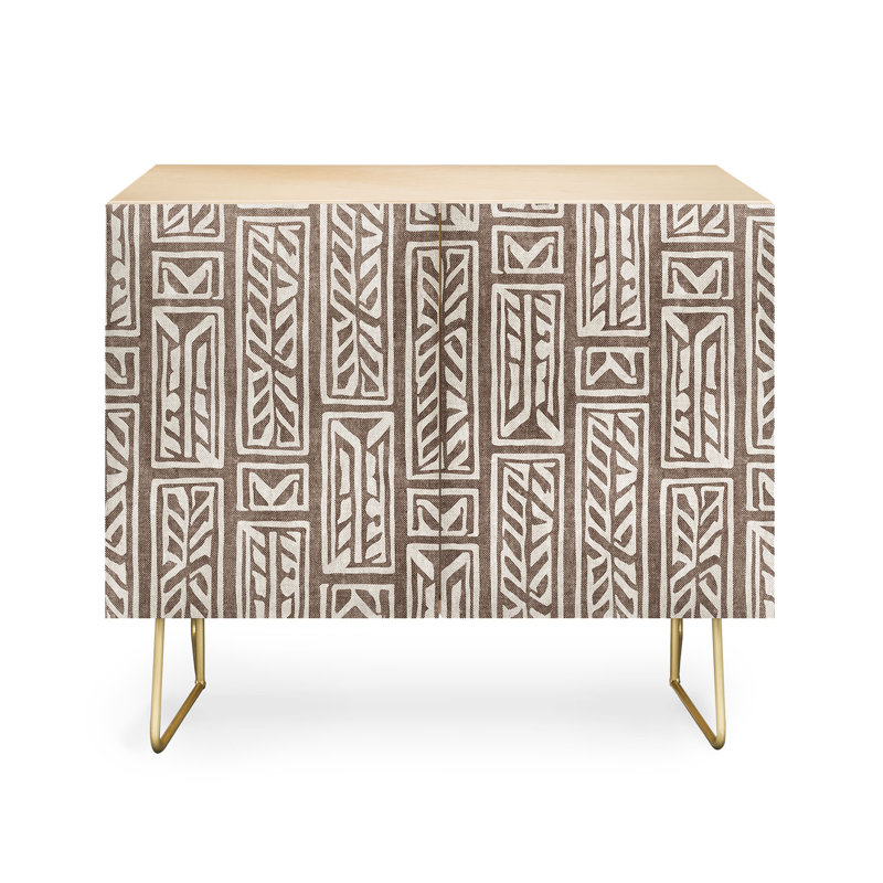 Armoire d'appoint à 2 portes Kenya, Or