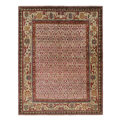 One-of-a-Kind 11'8x14'7 Before 1900 Wool Area Rug