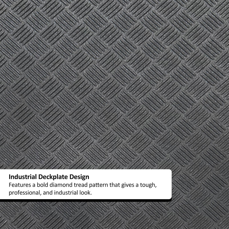 Non-Slip Geometric Doormat, 80cm W x 120cm L