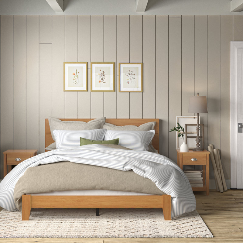 Arduina 3 Piece Bedroom Set, Amber Walnut