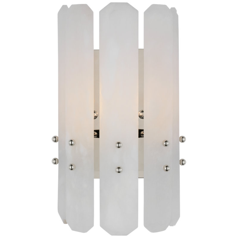 Bonnington 1 - Light Flush Mounted Sconce, Polished Nickel