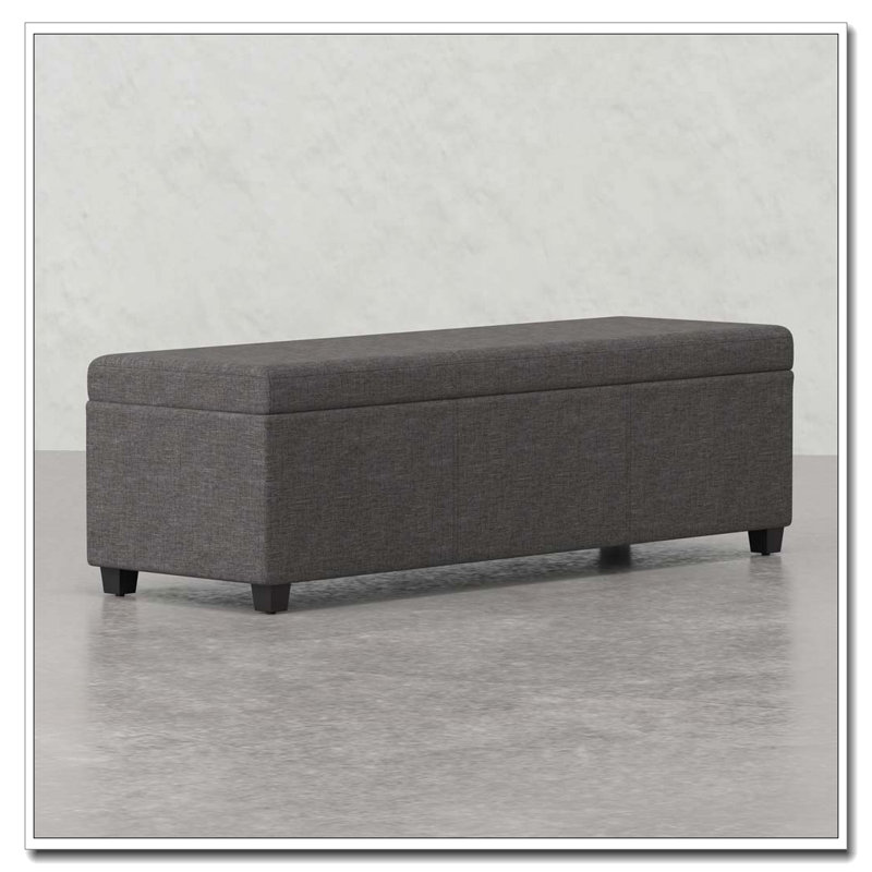 Très grand banc de rangement avec repose-pieds