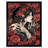 Aarsh Kiss From A Rose Red And Black Floral - Single Picture Frame Print