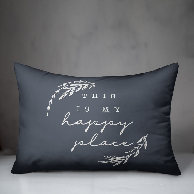 Outdoor Reversible Throw Pillow, Ardoise, H 18 po x l 25 po