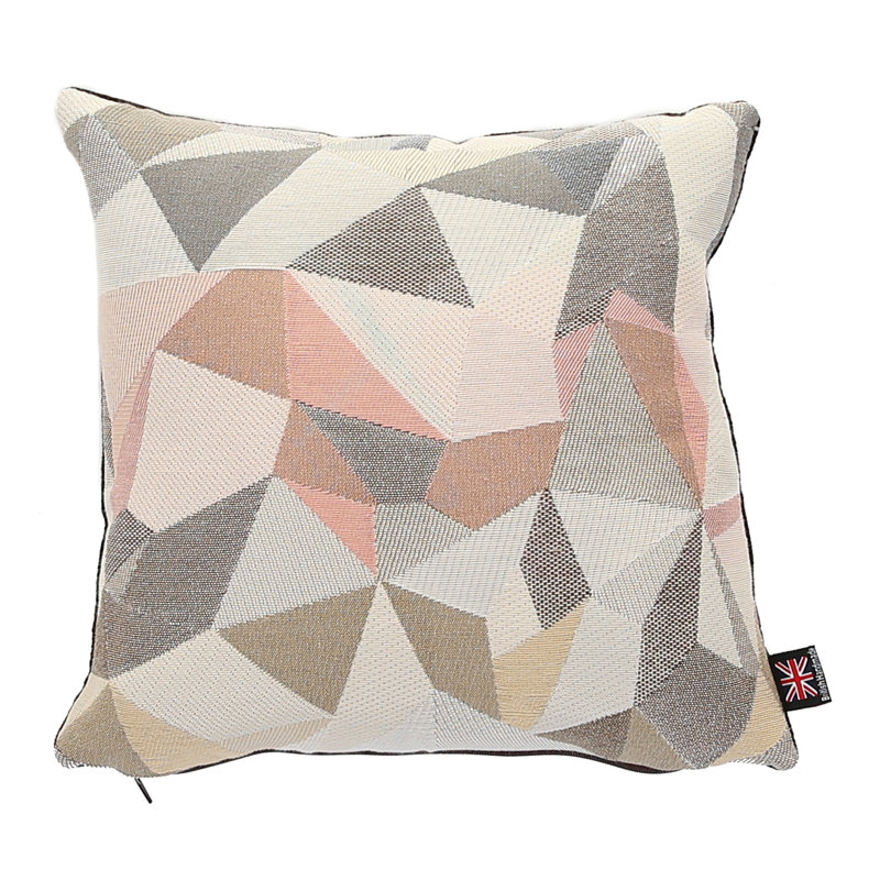 Amaryllis Geometric Square Throw Cushion, Small