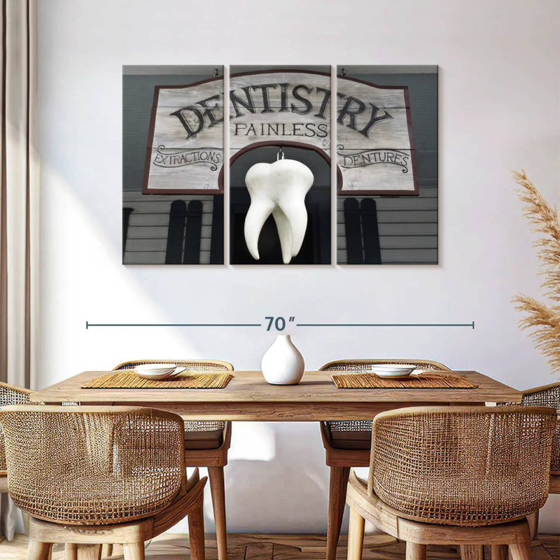 Alcaraz Vintage Dental Office, 36" H x 57" W