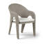 Chaise de patio d'extérieur en oléfine taupe Seacrest-129907358
