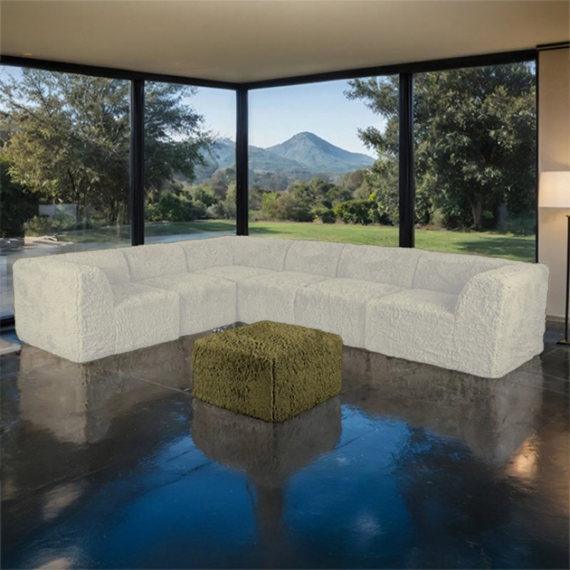 Repose-pieds modulaire Taylor, Vert olive